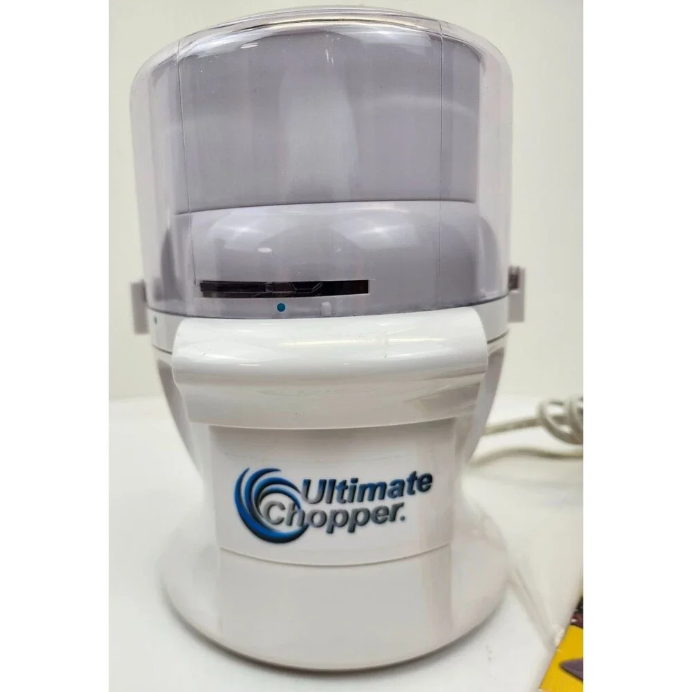 Ultimate Chopper CH-1 Food Processor White Works Great 750 Watts Max Power